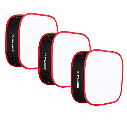 Product Cover Kamerar 3 pcs Combo D-Fuse LED Light Panel Softbox Collapsible Diffuser Foldable Portable Easy Carry w/Strap Attachment for Studio Photography Camera Video Shoot (DF-1M 9.25