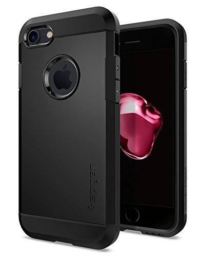 Product Cover Spigen Tough Armor iPhone 7 Case with Extreme Heavy Duty Protection and Air Cushion Technology for iPhone 7 2016 - Black