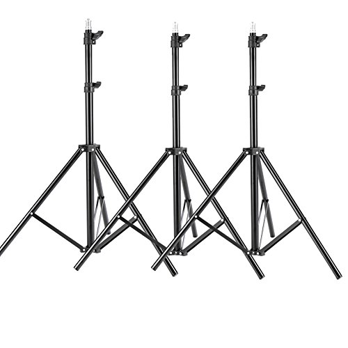 Product Cover Neewer 3 Pieces 6ft/75 inch/190cm Photography Tripod Light Stands for Studio Kits,Video, Lights, Softboxes, Reflectors, etc.