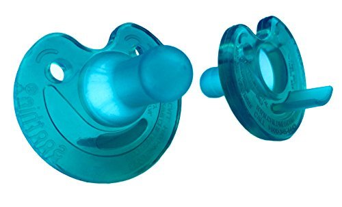 Product Cover Philips Notched Newborn Soothie Pacifier, Green, 0-3 Months, Hospital Binky - Natural Scent (2pack)