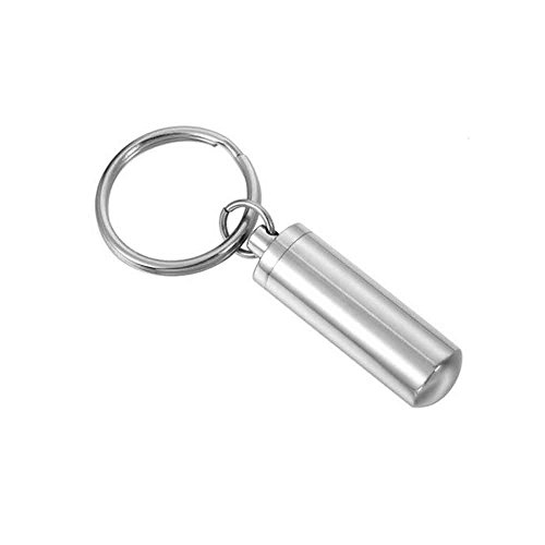 Product Cover ECYC Aluminum Keychain Pill Case Container Water-proof Keychain Pill Holder