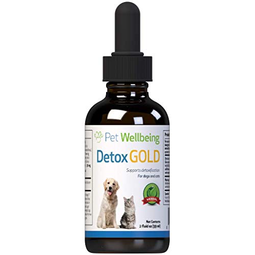 Product Cover Pet Wellbeing Detox Gold for Cats - Natural Support for Immune System Detox for Felines - 2oz (59ml)