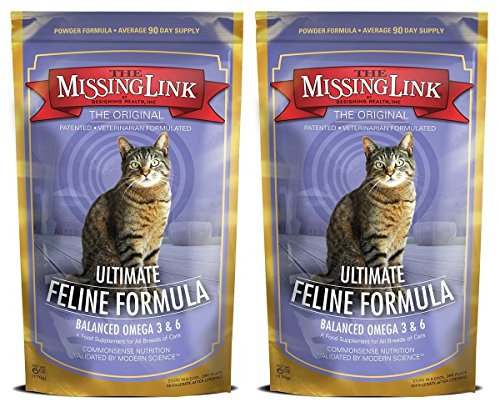 Product Cover The Missing Link Original All Natural Superfood Cat Supplement Healthy Skin Coat, Immunity and Overall Health Feline Formula, 6 Ounces, 2 Pack