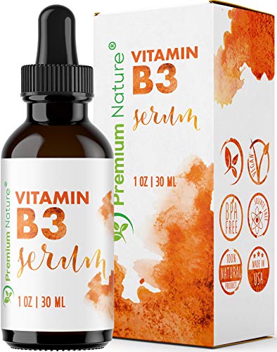 Product Cover Vitamin B3 Facial Serum Niacinamide 5% - Moisturizing Face Cream Pore Minimizer Tightener Wrinkle Reducer & Collagen Booster Skin Lightening Anti Aging Dark Spot Fine Lines Age Packaging May Vary