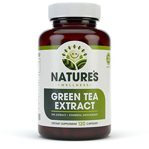 Product Cover EGCG Green Tea Extract Capsules - Powerful Metabolism Booster for Weight Loss, Energy and Heart Health - Green Tea Pills are Natural Caffeine Pills with Antioxidants & Free Radical Scavengers - 500mg