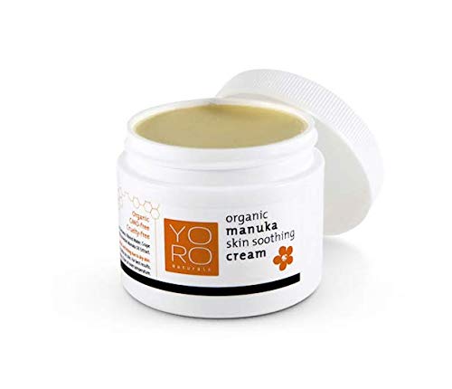 Product Cover YoRo Naturals, Organic Manuka Skin Soothing Creamy Balm, Instant Relief From Eczema and Psoriasis (2 OZ)