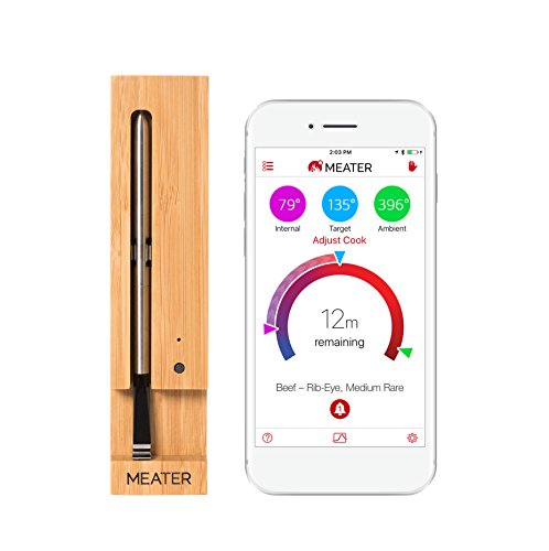 Product Cover MEATER Up to 33 Feet Original True Wireless Smart Meat Thermometer for the Oven Grill Kitchen BBQ Rotisserie with Bluetooth and WiFi Digital Connectivity