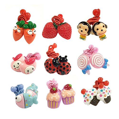 Product Cover Wrapables Juicy Playful Elastic Hair Ties Hair Accessories (Set of 18)