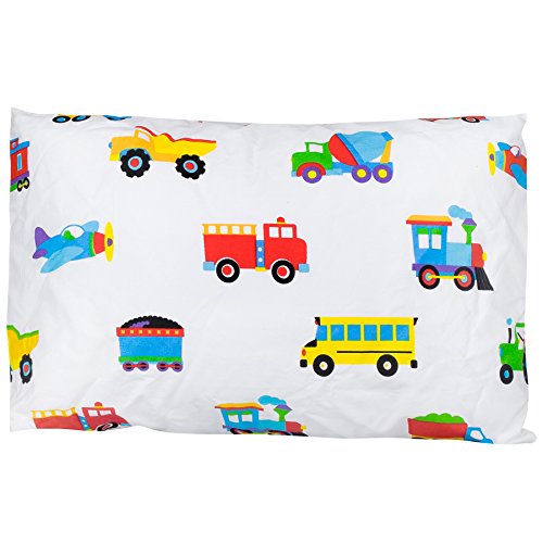 Product Cover Wildkin 100% Cotton Toddler Pillow Case for Boys and Girls, Hypoallergenic Fabric, Measures 19 x 13.5 Inches, Fits a Standard Toddler Pillow, Pattern Coordinates with Our Sheet Sets and Comforters