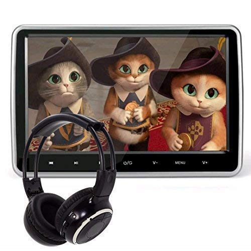 Product Cover 10.1 Inch HD Digital Multimedia  Monitor Super-thin Car Headrest Dvd Player With Ir headphone and HDMI Port and Remote Control USB And SD