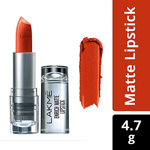Product Cover Lakme Enrich Matte Lipstick, Shade OM10, 4.7g