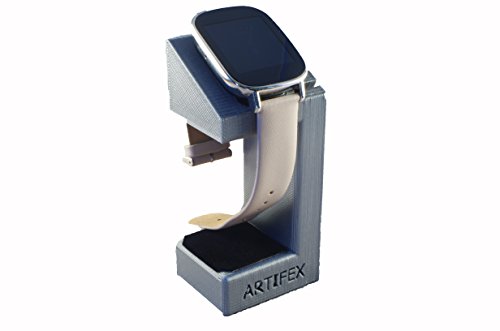Product Cover ASUS ZenWatch 2 Stand, Artifex Charging Dock Stand for ZenWatch2, New 3D Printed Technology, Smartwatch Cradle (Silver)