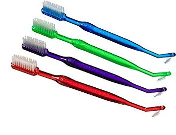 Product Cover Orthodontic Toothbrush ~ V Trim + Interproximal Brush (4 Toothbrushes)