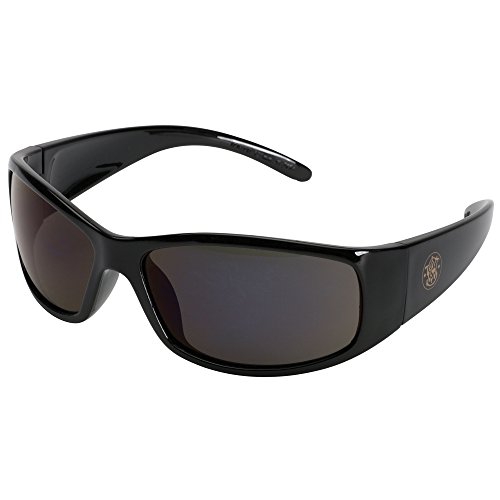 Product Cover Smith and Wesson Safety Glasses (21303), Elite Safety Sunglasses, Smoke Anti-Fog Lenses with Black Frame