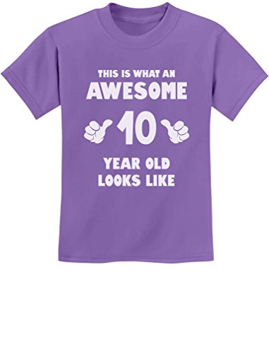 Product Cover TeeStars - This is What an Awesome 10 Year Old Looks Like Youth Kids T-Shirt Large Violet