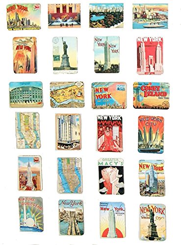 Product Cover MISWEE 24-pcs magnetic fridge magnets refrigerator sticker home decoration accessories magnet paste arts crafts (new york)