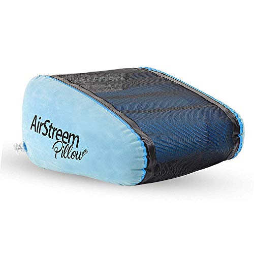 Product Cover Airstreem Inflatable Pillow - Inflatable Camping Pillow and Beach Pillow That Circulates Air For Cool Comfort - Portable, Lightweight, Inflates Easily - Breathable Mesh, Ideal for the Pool, Camping