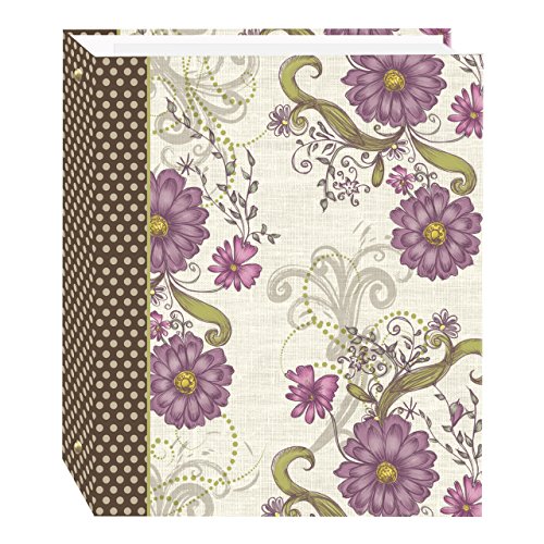 Product Cover Magnetic Self-Stick 3-Ring Photo Album 100 Pages (50 Sheets), Berry Blossoms Design