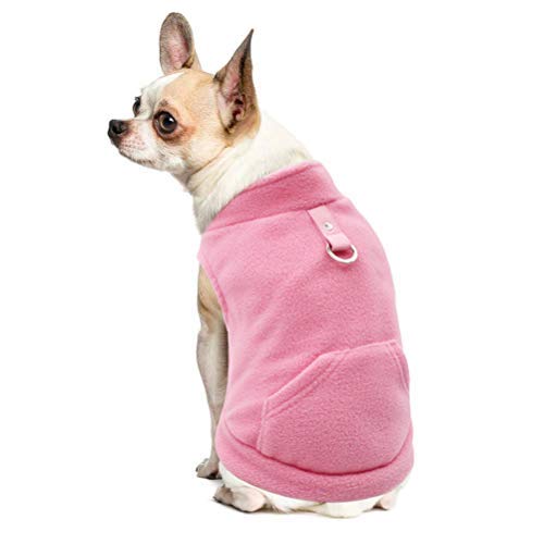 Product Cover EXPAWLORER Fleece Autumn Winter Cold Weather Dog Vest Harness Clothes with Pocket for Small Dogs