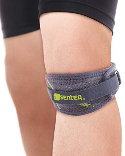 Product Cover SENTEQ Knee Strap Support Brace, Medical Grade and FDA Approved, Adjustable Patella Knee Support to Prevent Pain and Tendinitis (SQ1 L008)