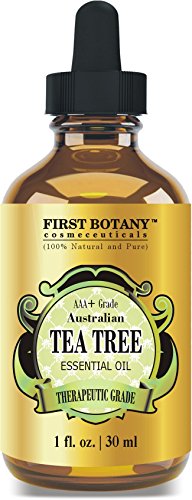 Product Cover 100% Pure Australian Tea Tree Essential Oil with high conc. of Terpinen - A Known Solution to Help in Fighting Acne, Toenail Fungus, Dandruff, Yeast Infections, Cold Sores. (1 fl oz)