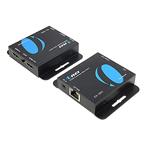 Product Cover OREI 164-Feet HDMI Extender Over Single CAT5/CAT6 upto 1080p, Full HD, Loop Out Option,  with IR (EX-165C)