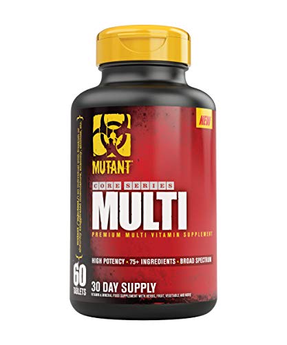 Product Cover Mutant Multi - High Potency Vitamins with 75+ Ingredients Specifically Formulated for Heavy Lifting, 60 Tablets