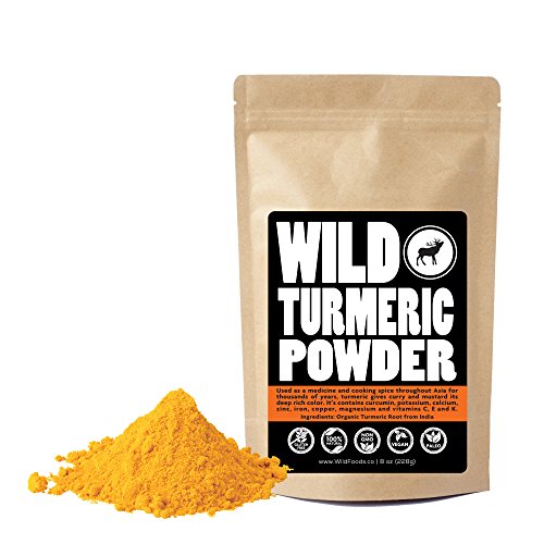 Product Cover Raw Turmeric Powder Made from Naturally Grown Turmeric, Fair Trade, Single-Origin Bulk Ground Turmeric Root Powder (8 ounce)