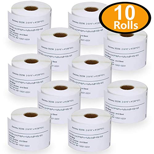 Product Cover 10 Rolls DYMO 30256 Compatible 2-5/16