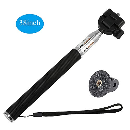 Product Cover VVHOOY Extendable Aluminum Alloy Handheld Selfie Stick Monopod Tripod Holder for 1080P 4K Waterproof Sports Action Camera