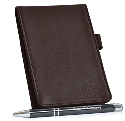 Product Cover Tactical 365 Operation First Response Deluxe Leather Memo Pad Holder - Coco
