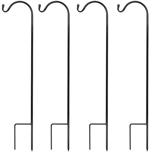 Product Cover Sorbus Shepherd's Hooks - Set of 4 Extendable Garden Planter Stakes for Bird Feeders, Outdoor Décor, Plants, Lights, Lanterns, Flower Baskets, and More! Heavy Duty (4 Pack)
