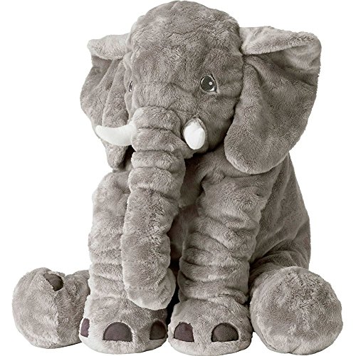 Product Cover Rainbow Fox Grey Elephant Stuffed Animals Plush Toy Animals Cushion(Gray)