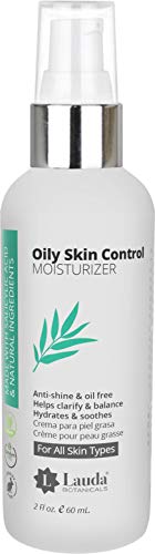 Product Cover Oily Face Control Mattifying Primer and Moisturizer with Salicylic Acid and Tea Tree Oil, Anti Shine Facial Primer for Men and Women, 2 Oz by LAUDA BOTANICALS