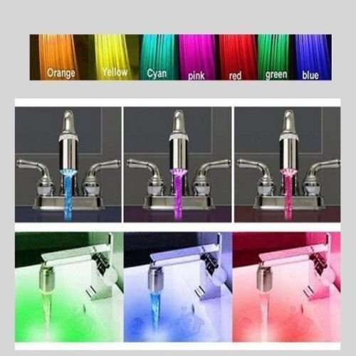 Product Cover Preyank Solar 7 Auto Colour Changing LED Faucet Glow Plastic Tap (Silver)