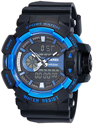 Product Cover Skmei Men's Sports Double Move T Digital Chronograph Multifunction Analogue Digital Watch