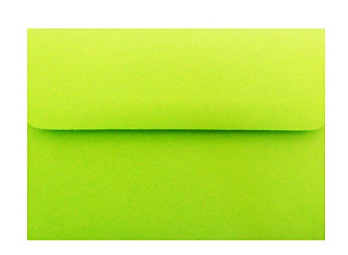 Product Cover Lime Green 100 Boxed A2 (4-3/8 x 5-3/4) Envelopes for 4-1/8 X 5-1/2 Enclosures Invitations Announcements Showers from The Envelope Gallery