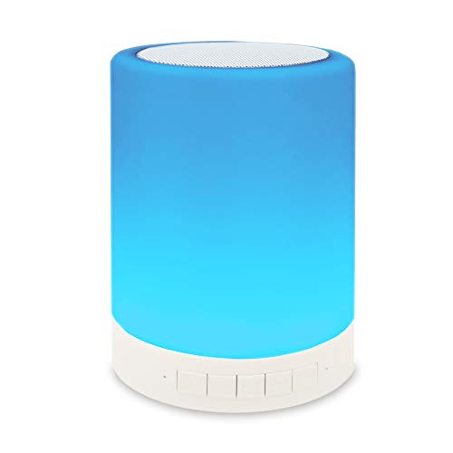 Product Cover ZHOPPY Night Light Bluetooth Speakers, Touch Control Bedside Lamp Portable Table Lamp Color LED Outdoor Speaker Light Music Player Birthday Gifts