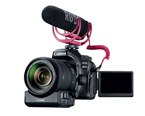 Product Cover Canon Video Creator Kit [EOS 80D] with EF-S 18-135mm Lens, Rode VIDEOMIC GO, and 32GB Sandisk Memory Card - Black