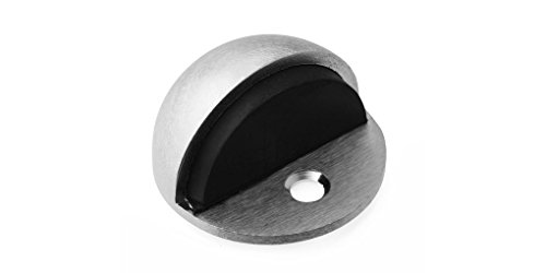Product Cover 5 Star Shine Half Moon Stainless Steel Door Stopper (Standard Size, Black)
