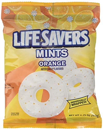 Product Cover LifeSavers Orange Mints Hard Candies, Individually Wrapped Mints 6.25oz (Pack of 3)