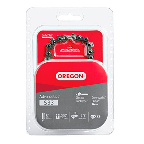 Product Cover Oregon S33 AdvanceCut 8-Inch Chainsaw Chain, Fits Chicago, Earthwise, Greenworks, Sun Joe