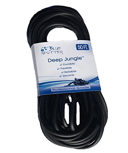 Product Cover 50 feet Deep Jungle Black Flexible Airline Tubing for Aquariums, Terrariums, and Hydroponics (50 Feet)