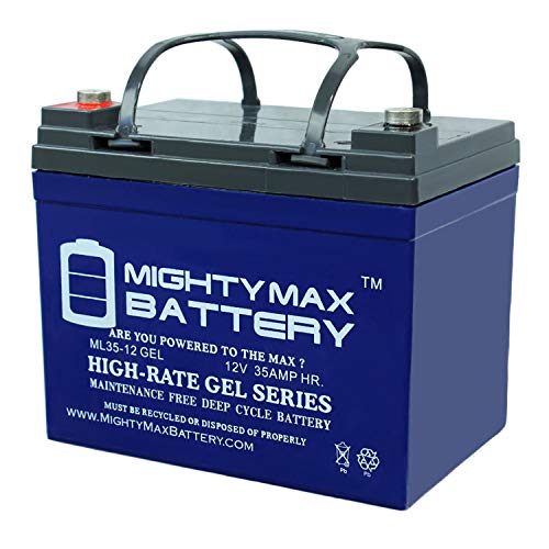 Product Cover Mighty Max Battery 12V 35AH Gel Replacement Battery for Deep Cycle Solar 33Ah, 34Ah, 36Ah Brand Product