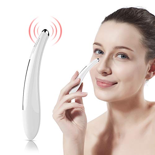 Product Cover TOUCHBeauty Portable Eye Massager Wand with 40℃ Heated & Sonic Vibration Treatment for Relieving Eyes Dark Circles,Puffiness,Fatigue| Smart Sensor Facial Anti-Aging Galvanic Device TB-1583
