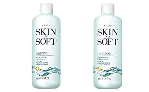 Product Cover Lot of 2 Avon Skin So Soft Original + Jojoba Body Lotion 11.8 oz. ea.