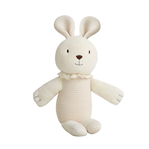 Product Cover [Organic Shop] 100% Organic Cotton Baby Stuffed Animal Rabbit Doll