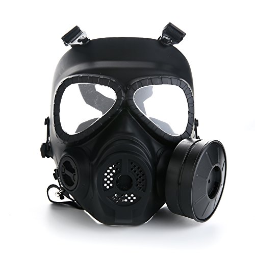 Product Cover VILONG M04 Airsoft Tactical Protective Mask, Full Face Eye Protection Skull Dummy Game Mask with Dual Filter Fans Adjustable Strap for BB Gun CS Cosplay Costume Halloween Masquerade