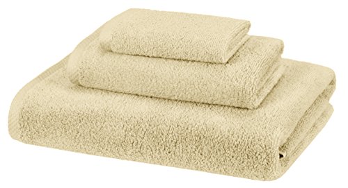 Product Cover AmazonBasics 3 Piece Cotton Quick-Dry Bath Towel Set - Linen