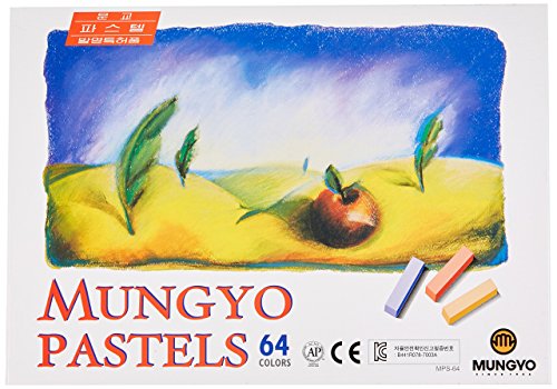 Product Cover Mungyo Non Toxic Square Chalk, Soft Pastel, 64 Pack, Assorted Colors (B441R078-7003A)